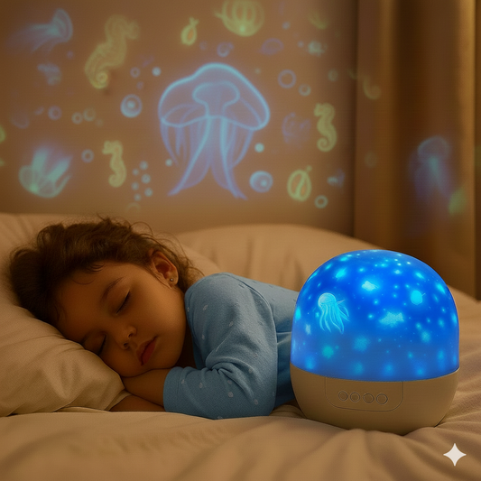 Luna Glow® 2 in 1 Kinder Nachtlicht und Projektor