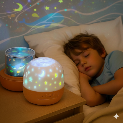 Luna Glow® 2 in 1 Kinder Nachtlicht und Projektor