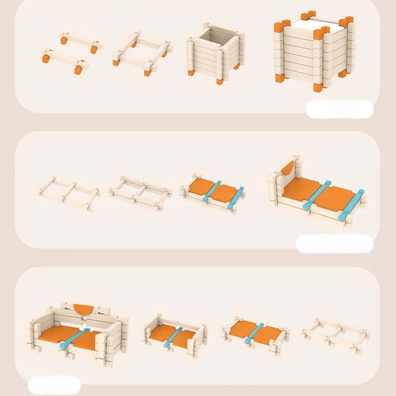 TinyStack® Pädagogische Holzbausteine