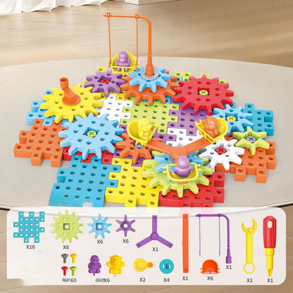 SpinBricks® Montessori 3D Zahnrad und Puzzle Bausteine